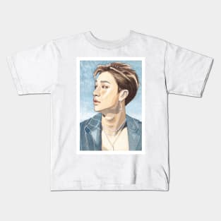 Stray Kids Chan Watercolour Portrait Kids T-Shirt